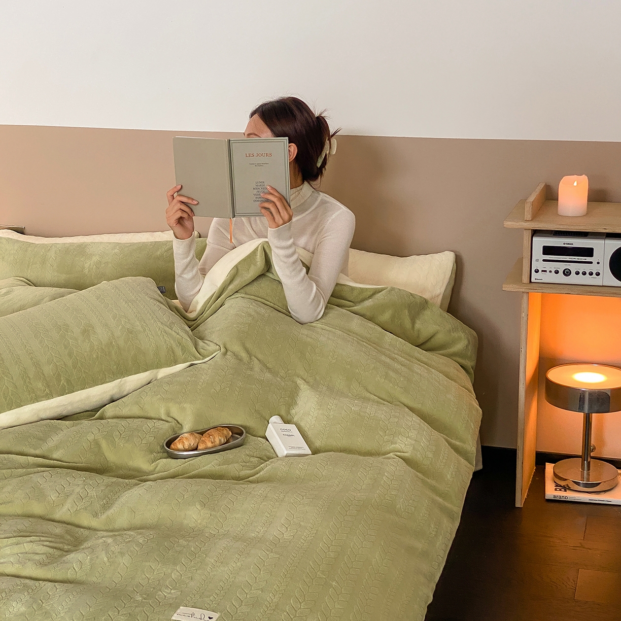 91家纺网 家纺一手货源 找家纺 玉宇阁家居 2025新款230g高克重牛奶绒立体提花雕花四件套-日暮Lorena（168/228/248/248/248/268（券后控价） 床笠款套件可定制（适用于 10-22cm 高床垫）） 日暮