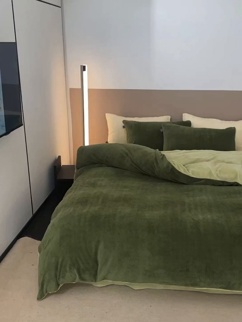 91家纺网 家纺一手货源 找家纺 （总）玉宇阁家居 2025新款230g高克重牛奶绒立体提花雕花四件套-日暮Lorena（168/228/248/248/248/268（券后控价） 床笠款套件可定制（适用于 10-22cm 高床垫））