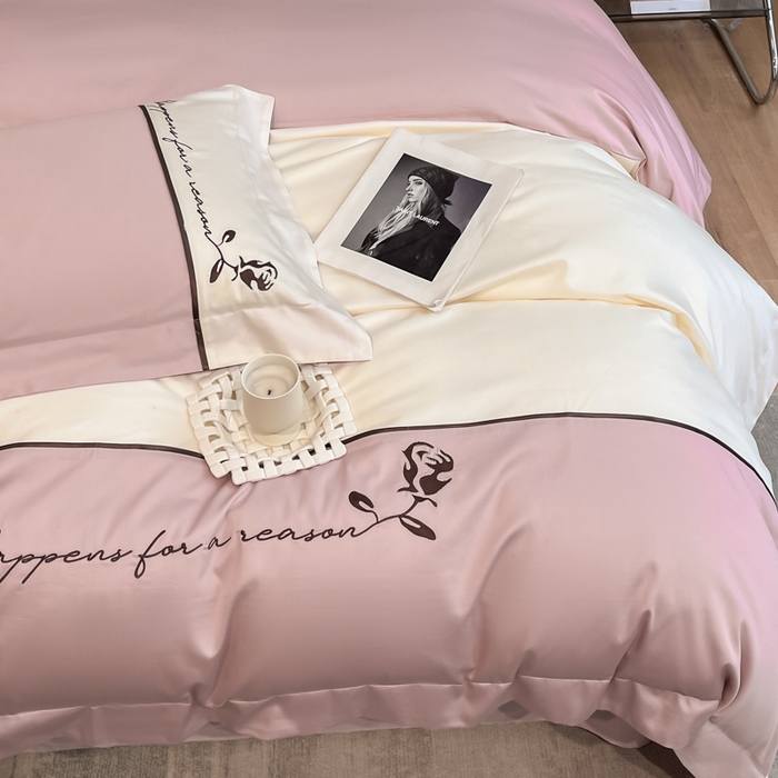 91家纺网 家纺一手货源 找家纺 （总）置顶家纺 2025新款亲肤舒适全棉四件套-洛丽塔