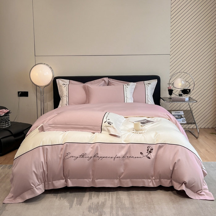 91家纺网 家纺一手货源 找家纺 （总）置顶家纺 2025新款亲肤舒适全棉四件套-洛丽塔