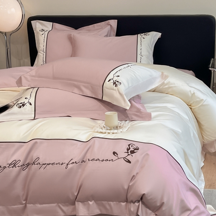 91家纺网 家纺一手货源 找家纺 （总）置顶家纺 2025新款亲肤舒适全棉四件套-洛丽塔