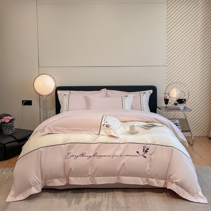 91家纺网 家纺一手货源 找家纺 （总）置顶家纺 2025新款亲肤舒适全棉四件套-洛丽塔