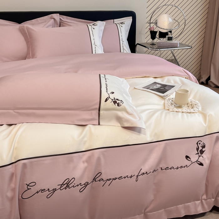 91家纺网 家纺一手货源 找家纺 （总）置顶家纺 2025新款亲肤舒适全棉四件套-洛丽塔