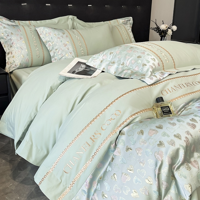 91家纺网 家纺一手货源 找家纺 置顶家纺 2025新款亲肤刺绣四件套-My girl-风格一 My girl-繁星兰