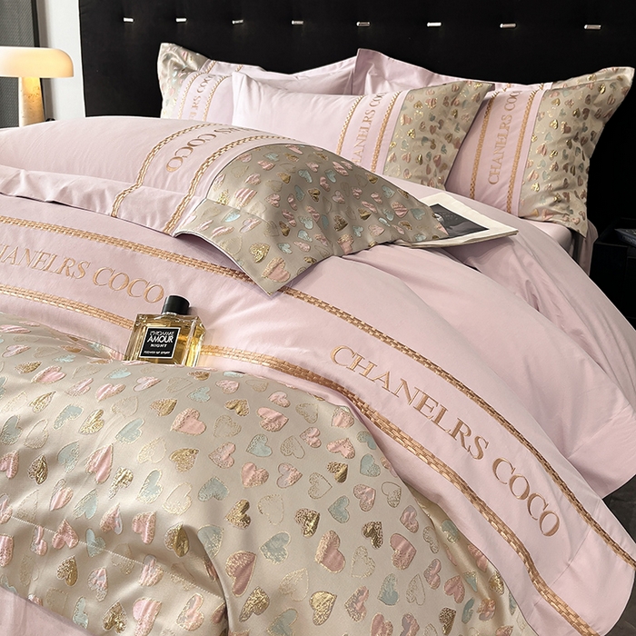 91家纺网 家纺一手货源 找家纺 置顶家纺 2025新款亲肤刺绣四件套-My girl-风格一 My girl-香芋紫