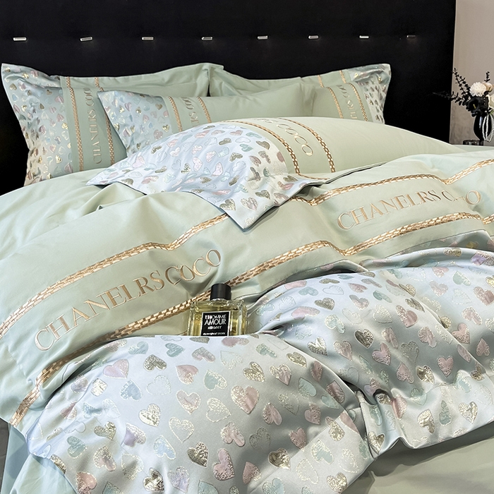 91家纺网 家纺一手货源 找家纺 置顶家纺 2025新款亲肤刺绣四件套-My girl-风格一 My girl-繁星兰