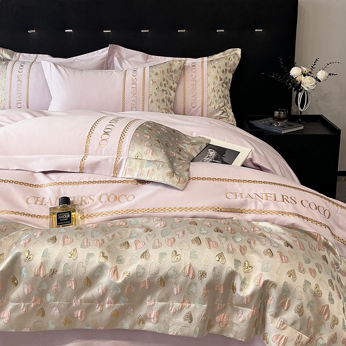 91家纺网 家纺一手货源 找家纺 置顶家纺 2025新款亲肤刺绣四件套-My girl-风格一 My girl-香芋紫