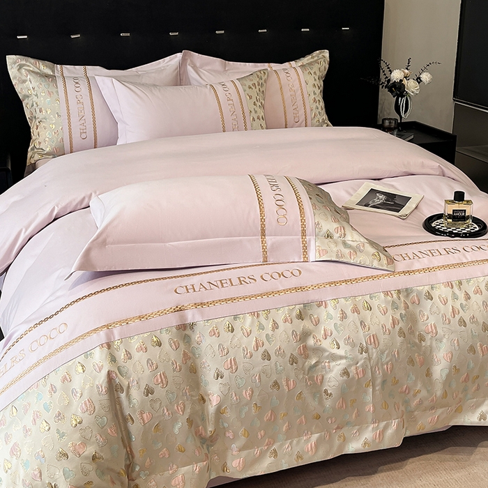 91家纺网 家纺一手货源 找家纺 置顶家纺 2025新款亲肤刺绣四件套-My girl-风格一 My girl-香芋紫