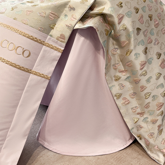 91家纺网 家纺一手货源 找家纺 置顶家纺 2025新款亲肤刺绣四件套-My girl-风格一 My girl-香芋紫