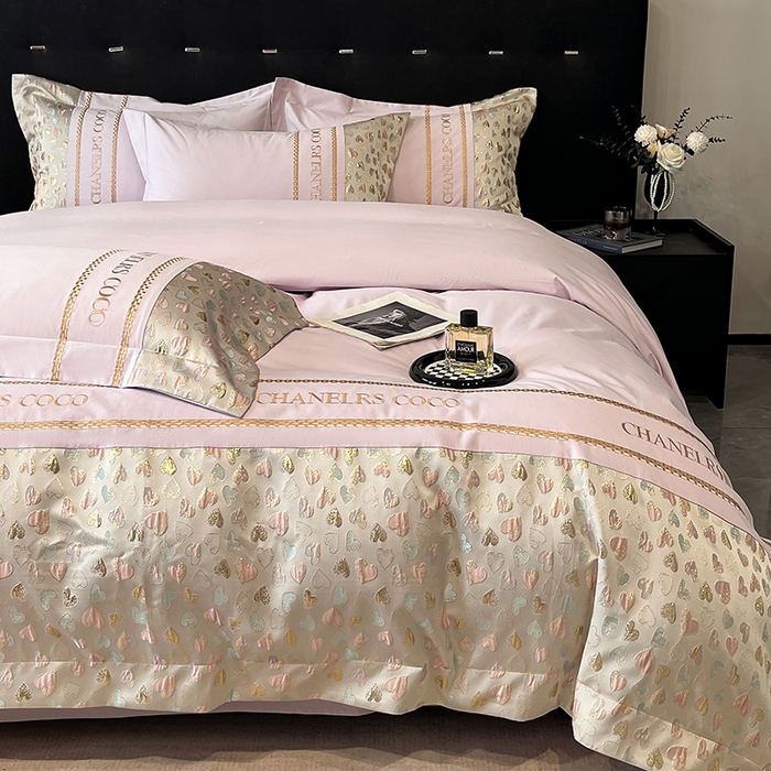 91家纺网 家纺一手货源 找家纺 置顶家纺 2025新款亲肤刺绣四件套-My girl-风格一 My girl-香芋紫