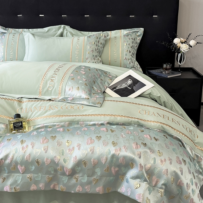 91家纺网 家纺一手货源 找家纺 置顶家纺 2025新款亲肤刺绣四件套-My girl-风格一 My girl-繁星兰