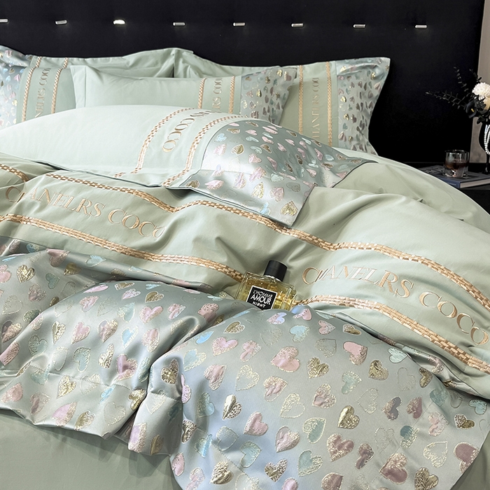 91家纺网 家纺一手货源 找家纺 置顶家纺 2025新款亲肤刺绣四件套-My girl-风格一 My girl-繁星兰