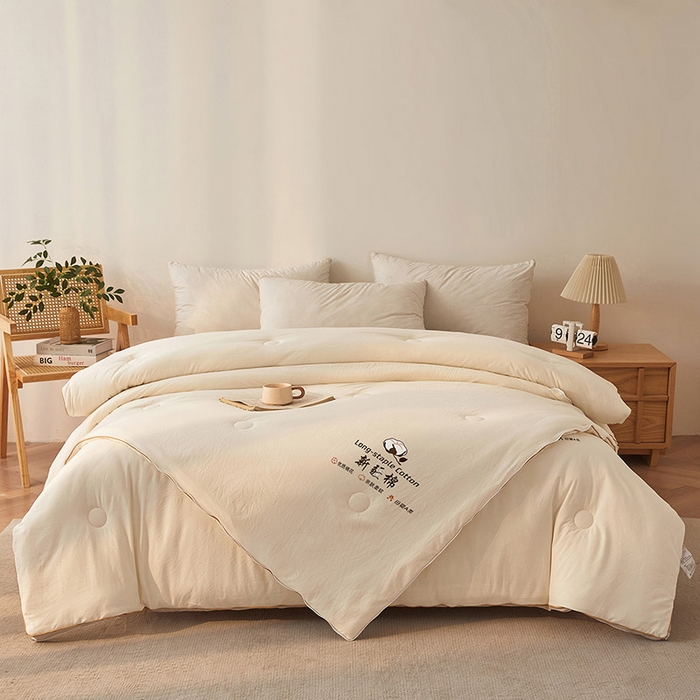 91家纺网 家纺一手货源 找家纺 （总）棉森家纺 2025新款亲肤舒适中国梦立体新疆棉花子母被被子被芯