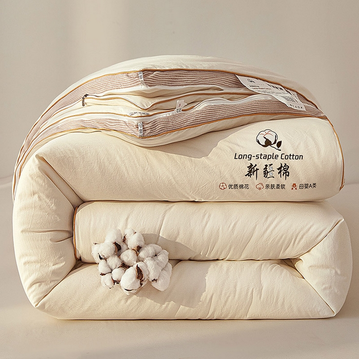 91家纺网 家纺一手货源 找家纺 （总）棉森家纺 2025新款亲肤舒适中国梦立体新疆棉花子母被被子被芯