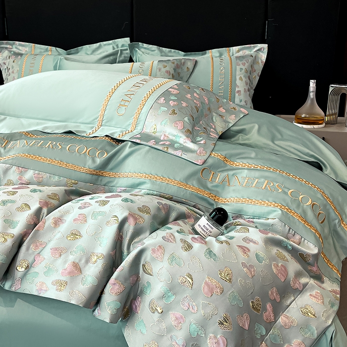 91家纺网 家纺一手货源 找家纺 （总）置顶家纺 2025新款亲肤刺绣四件套-My girl-风格二