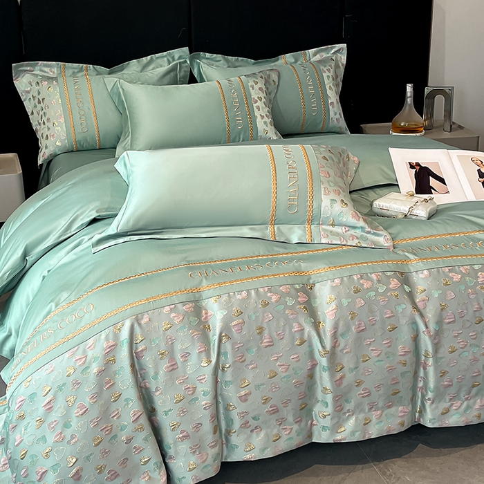 91家纺网 家纺一手货源 找家纺 （总）置顶家纺 2025新款亲肤刺绣四件套-My girl-风格二