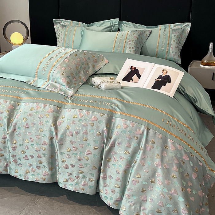 置顶家纺 2025新款亲肤刺绣四件套-My girl-风格二 My girl-繁星兰