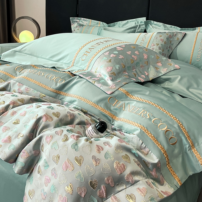 91家纺网 家纺一手货源 找家纺 置顶家纺 2025新款亲肤刺绣四件套-My girl-风格二 My girl-繁星兰