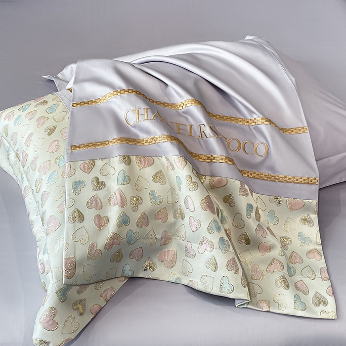 91家纺网 家纺一手货源 找家纺 置顶家纺 2025新款亲肤刺绣四件套-My girl-风格二 My girl-香芋紫