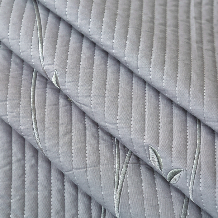 91家纺网 家纺一手货源 找家纺 （总）OL家纺 2025新款全棉夹棉床盖三件套-玫瑰系列