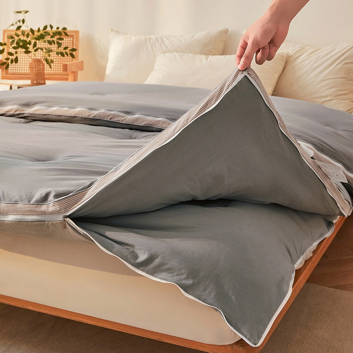 91家纺网 家纺一手货源 找家纺 棉森家纺 2025新款亲肤舒适中国梦立体新疆棉花子母被被子被芯 新疆棉 雅灰