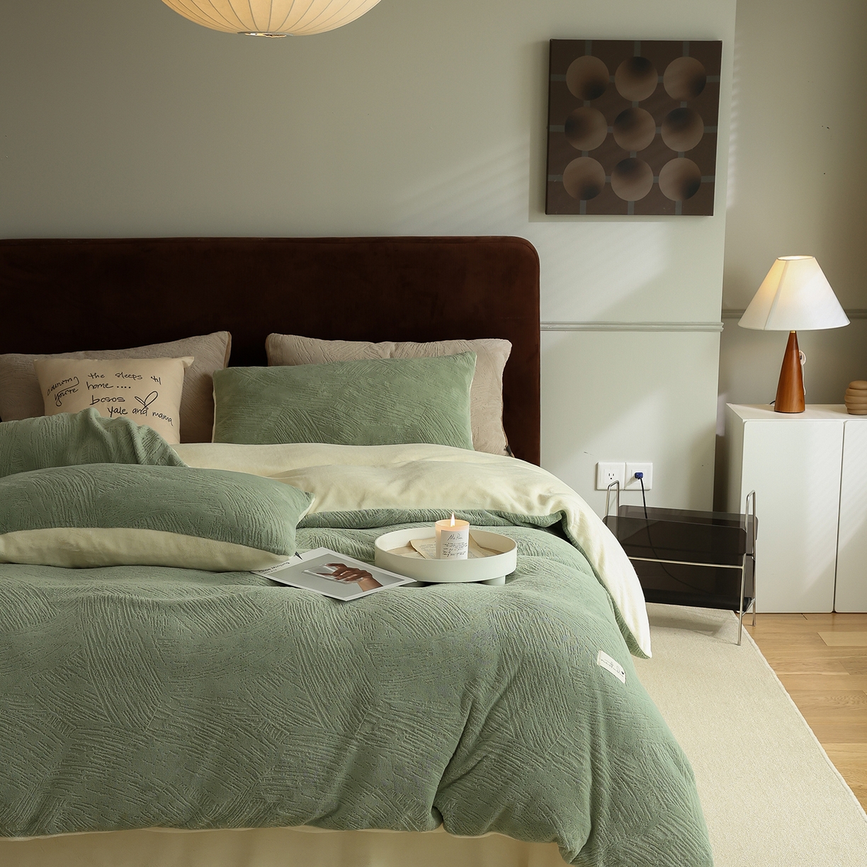 91家纺网 家纺一手货源 找家纺 （总）玉宇阁家居 2025新款230g高克重牛奶绒立体提花雕花四件套-速写（168/228/248/248/248/268（券后控价） 床笠款套件可定制（适用于 10-22cm 高床垫））