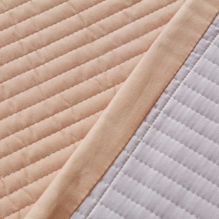 91家纺网 家纺一手货源 找家纺 OL家纺 2025新款全棉夹棉床盖三件套-玫瑰系列 骍刚橘