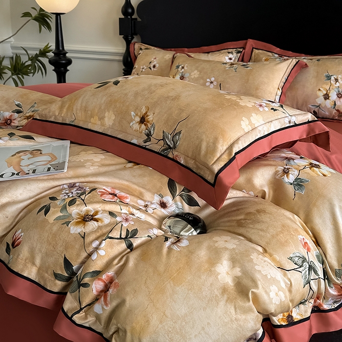 91家纺网 家纺一手货源 找家纺 （总）置顶家纺 2025新款亲肤数码印花四件套-婚庆系列