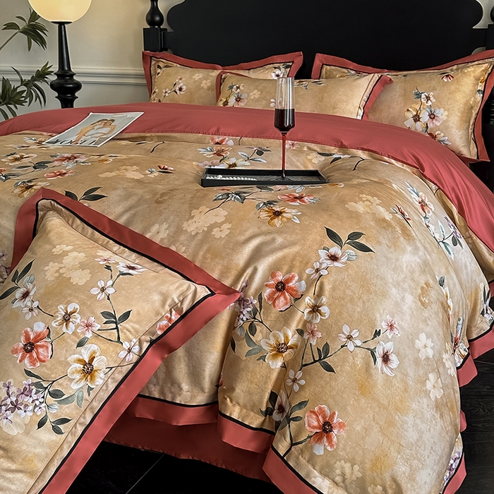 91家纺网 家纺一手货源 找家纺 （总）置顶家纺 2025新款亲肤数码印花四件套-婚庆系列