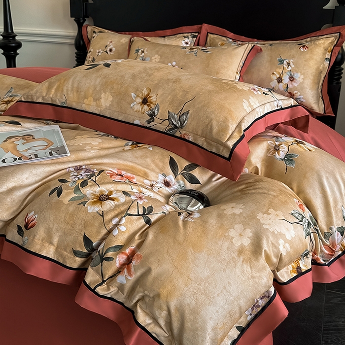 91家纺网 家纺一手货源 找家纺 （总）置顶家纺 2025新款亲肤数码印花四件套-婚庆系列