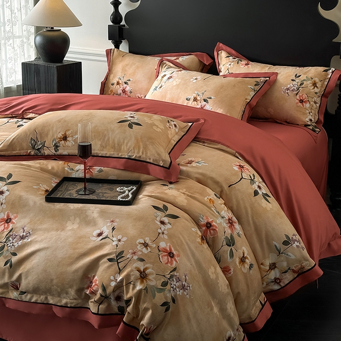 91家纺网 家纺一手货源 找家纺 （总）置顶家纺 2025新款亲肤数码印花四件套-婚庆系列