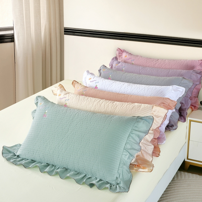 91家纺网 家纺一手货源 找家纺 OL家纺 2025新款全棉夹棉床盖三件套-芭比系列 组合图