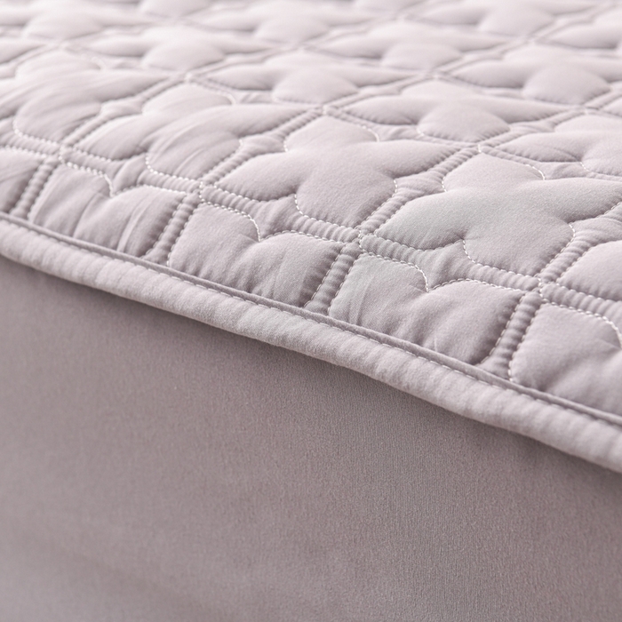 91家纺网 家纺一手货源 找家纺 小萌虎 2025新款防水夹棉单品床笠-星愿 星愿-灰