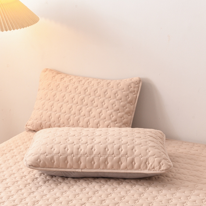 91家纺网 家纺一手货源 找家纺 小萌虎 2025新款防水夹棉单品床笠-星愿 星愿-咖