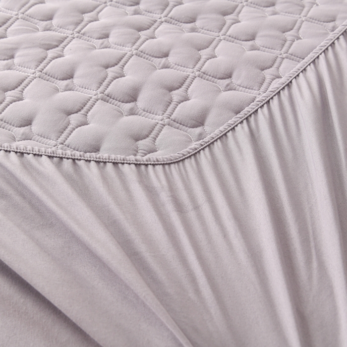 91家纺网 家纺一手货源 找家纺 小萌虎 2025新款防水夹棉单品床笠-星愿 星愿-灰