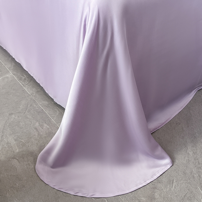 91家纺网 家纺一手货源 找家纺 置顶家纺 2025新款COCO小姐升级版水洗天丝四件套系列 COCO小姐升级版-白+香芋紫