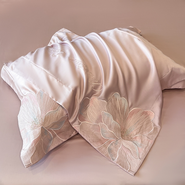 91家纺网 家纺一手货源 找家纺 置顶家纺 2025新款COCO小姐升级版水洗天丝四件套系列 COCO小姐升级版-浅豆沙