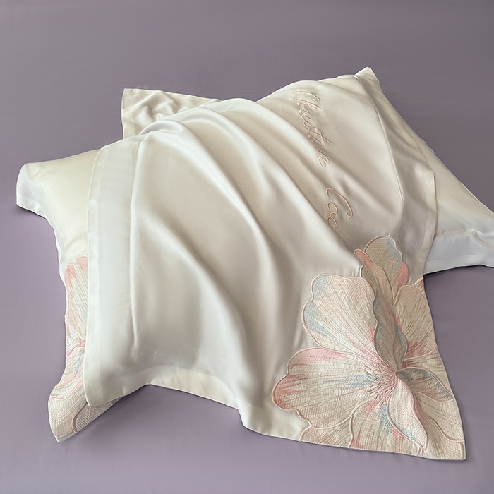 91家纺网 家纺一手货源 找家纺 置顶家纺 2025新款COCO小姐升级版水洗天丝四件套系列 COCO小姐升级版-白+香芋紫