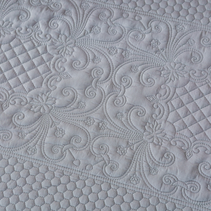 91家纺网 家纺一手货源 找家纺 （总）OL家纺 2025新款全棉夹棉床盖三件套-欧花系列