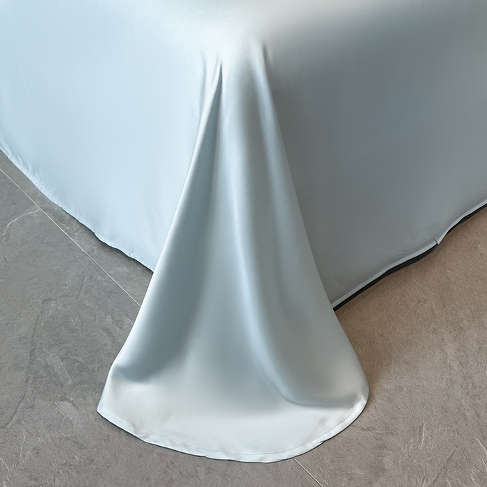 91家纺网 家纺一手货源 找家纺 置顶家纺 2025新款COCO小姐升级版水洗天丝四件套系列 COCO小姐升级版-浅蓝