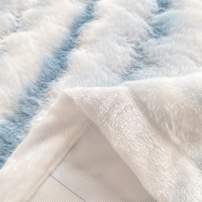 91家纺网 家纺一手货源 找家纺 （总）麒东家纺 2025新款波浪绒兔毛绒床单单床单床单单品