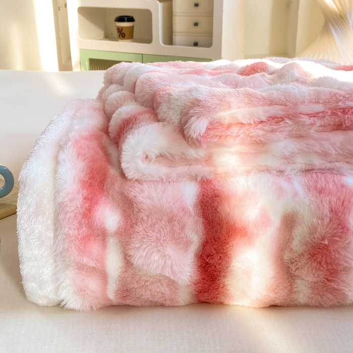 91家纺网 家纺一手货源 找家纺 （总）麒东家纺 2025新款波浪绒兔毛绒床单单床单床单单品