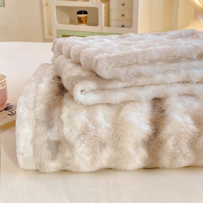 91家纺网 家纺一手货源 找家纺 （总）麒东家纺 2025新款波浪绒兔毛绒床单单床单床单单品