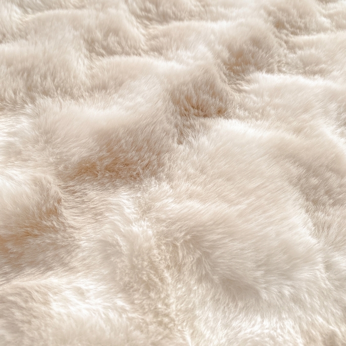 91家纺网 家纺一手货源 找家纺 麒东家纺 2025新款波浪绒兔毛绒床单单床单床单单品 咖色