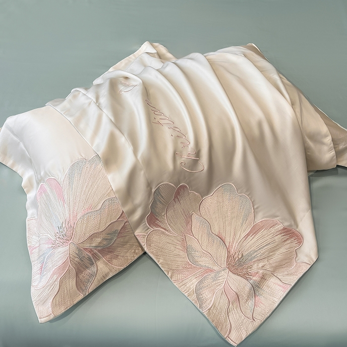 91家纺网 家纺一手货源 找家纺 （总）置顶家纺 2025新款水洗天丝夏被四件套-coco小姐