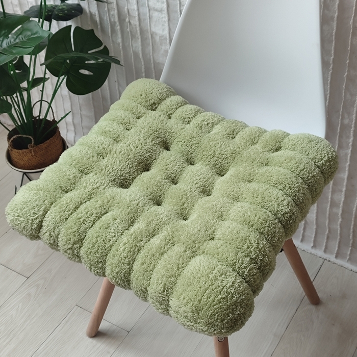 91家纺网 家纺一手货源 找家纺 （总）李帅家居 2025新款美丽绒饼干坐垫椅子垫批发毛绒屁垫