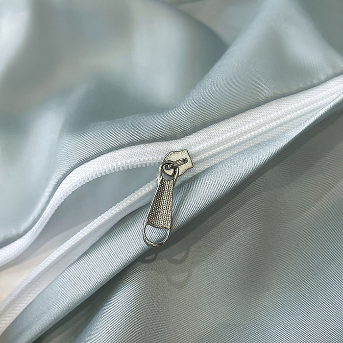 91家纺网 家纺一手货源 找家纺 置顶家纺 2025新款双面水洗天丝四件套-花不尽 花不尽-繁星蓝