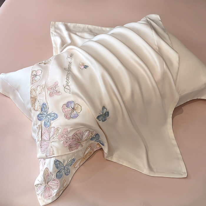 91家纺网 家纺一手货源 找家纺 （总）置顶家纺 2025新款双面水洗天丝四件套-花不尽