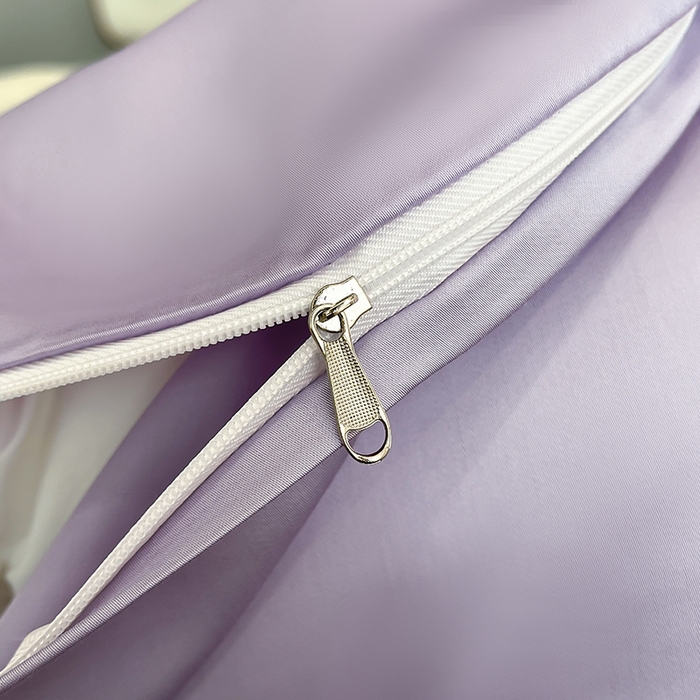 91家纺网 家纺一手货源 找家纺 置顶家纺 2025新款双面水洗天丝四件套-花不尽 花不尽-白+香芋紫