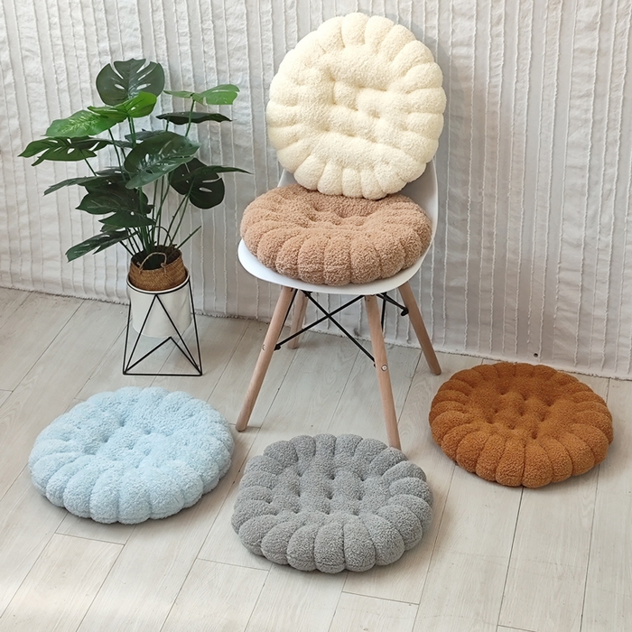 （总）李帅家居 2025新款美丽绒饼干坐垫椅子垫批发毛绒屁垫